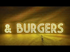 Café ou Restaurante ou Bar Customizado LED Neon Sign Interior Outdoor Decoration Acrílico DC12V