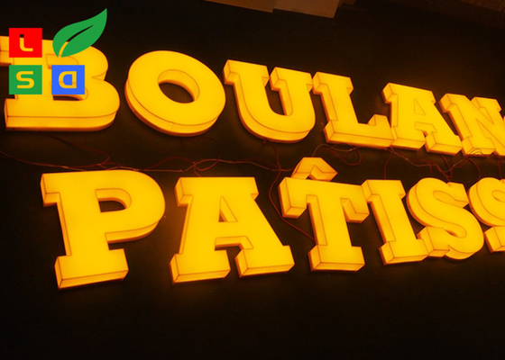 70mm 3D Solid Acrylic Led Letters 6500K Led Illuminated  LED Channel Letter Sign