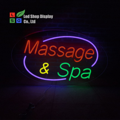 12V LED Neon Signs Luz personalizada para mensagem Spa Parede ou sinais de decoração interior