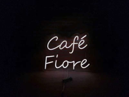 Café ou Restaurante ou Bar Customizado LED Neon Sign Interior Outdoor Decoration Acrílico DC12V